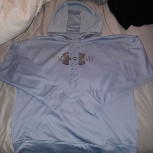 Blue/Grey Under Armour hoodie